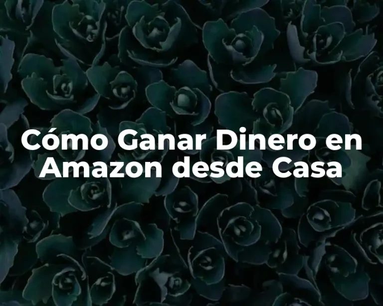 Cómo Ganar Dinero en Amazon desde Casa
