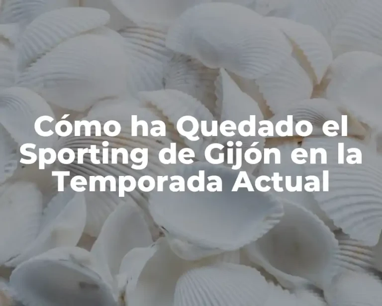 Cómo ha Quedado el Sporting de Gijón en la Temporada Actual