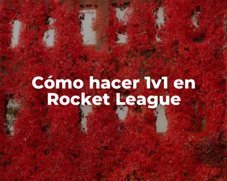 Cómo hacer 1v1 en Rocket League