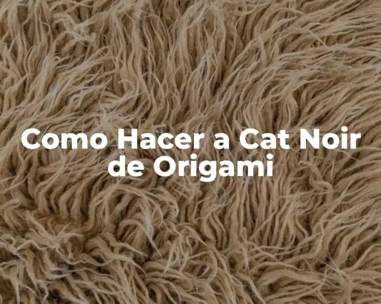 Como Hacer a Cat Noir de Origami