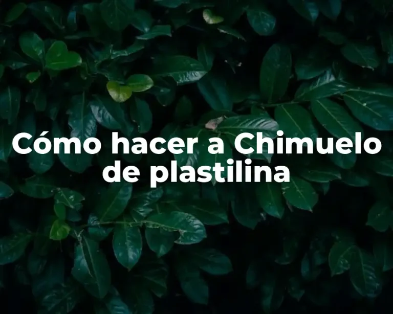 Cómo hacer a Chimuelo de plastilina