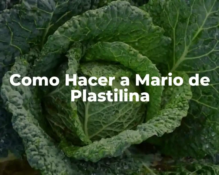 Como Hacer a Mario de Plastilina