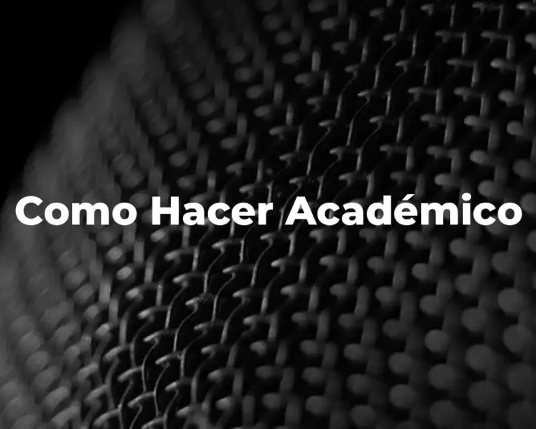 Como Hacer Académico