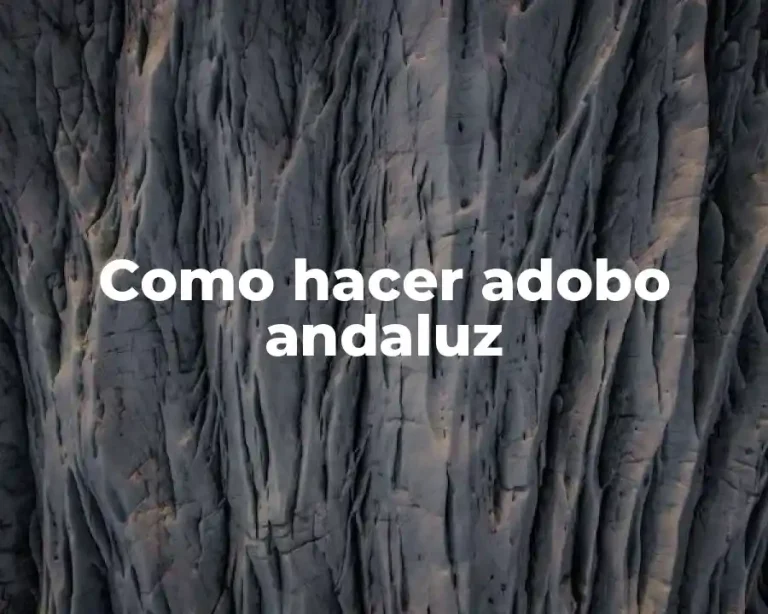 Como hacer adobo andaluz