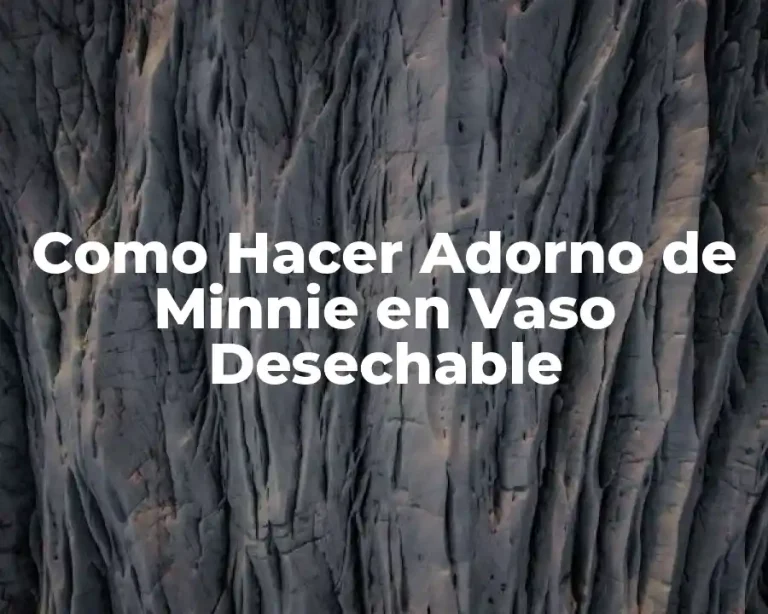 Como Hacer Adorno de Minnie en Vaso Desechable