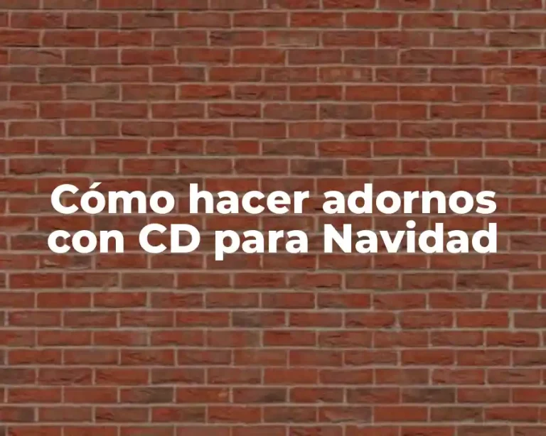 Cómo hacer adornos con CD para Navidad