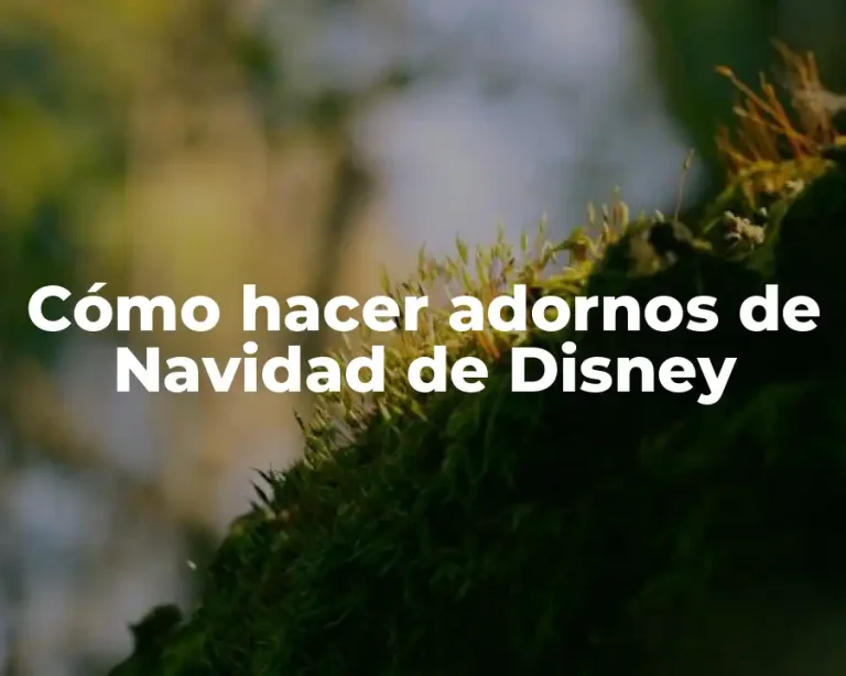 Cómo hacer adornos de Navidad de Disney