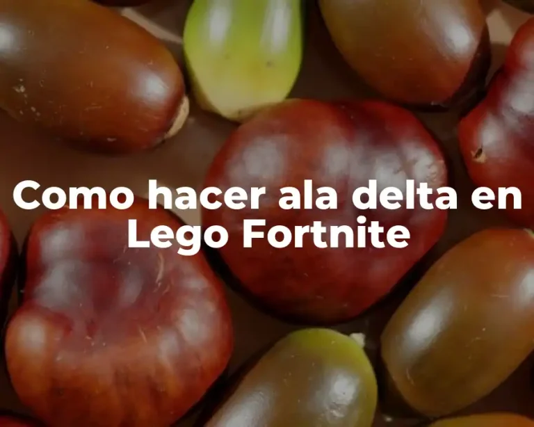 Como hacer ala delta en Lego Fortnite