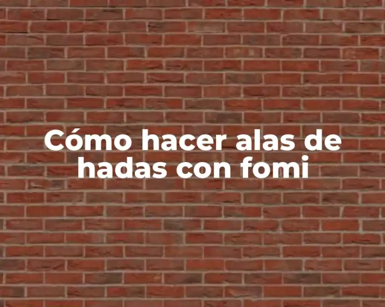 Cómo hacer alas de hadas con fomi