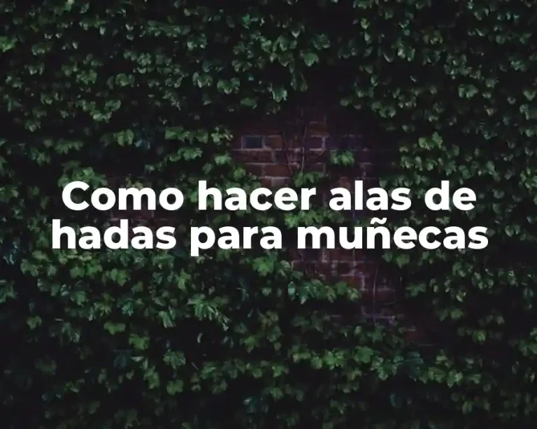 Como hacer alas de hadas para muñecas