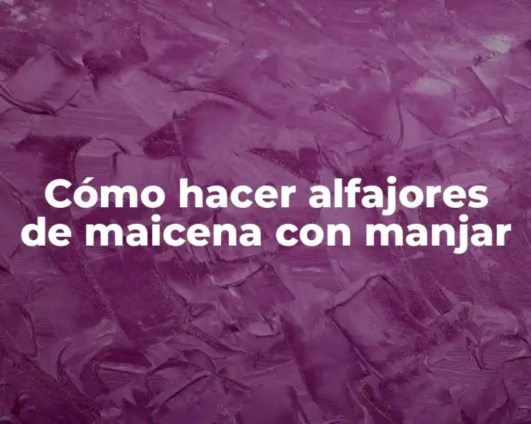 Cómo hacer alfajores de maicena con manjar