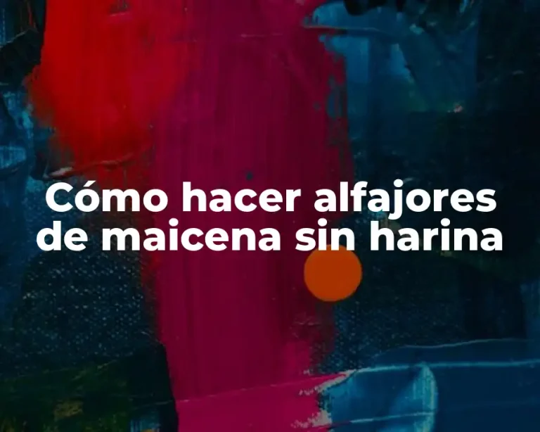 Cómo hacer alfajores de maicena sin harina