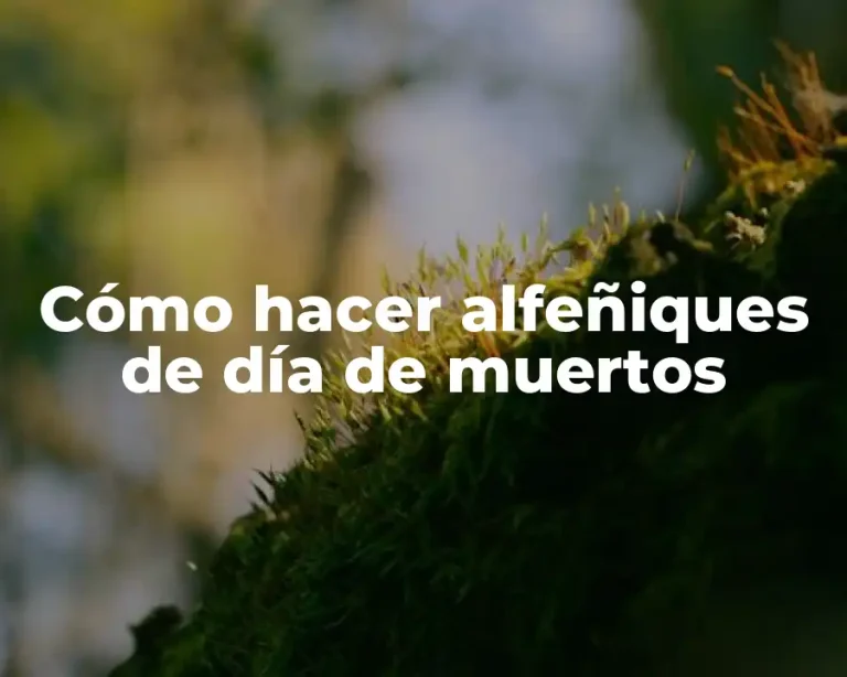 Cómo hacer alfeñiques de día de muertos