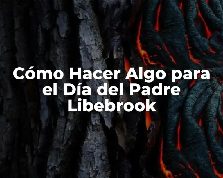 Cómo Hacer Algo para el Día del Padre Libebrook