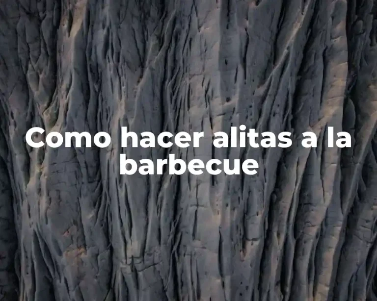 Como hacer alitas a la barbecue