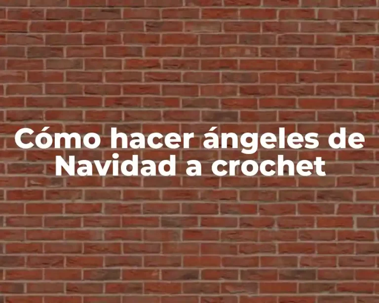 Cómo hacer ángeles de Navidad a crochet