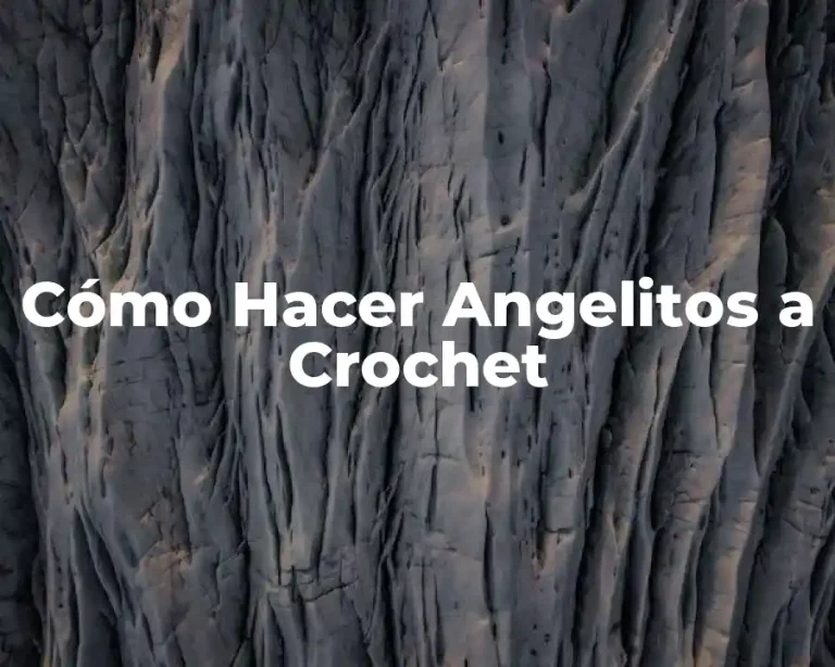 Cómo Hacer Angelitos a Crochet