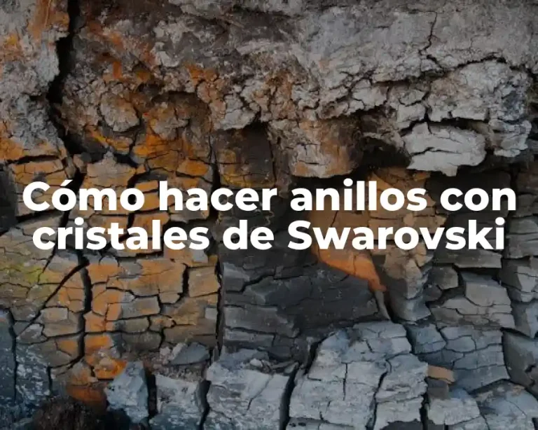Cómo hacer anillos con cristales de Swarovski