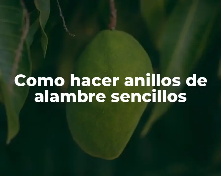 Como hacer anillos de alambre sencillos