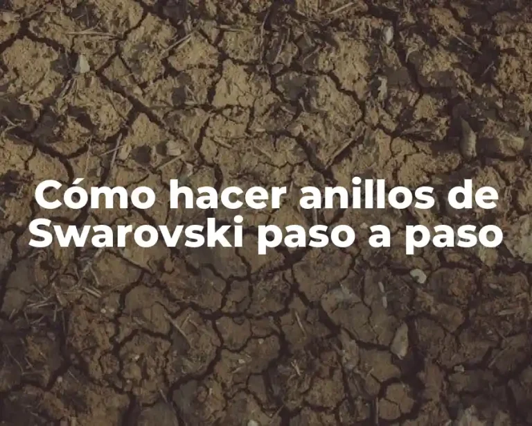 Cómo hacer anillos de Swarovski paso a paso