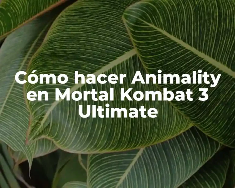 Cómo hacer Animality en Mortal Kombat 3 Ultimate