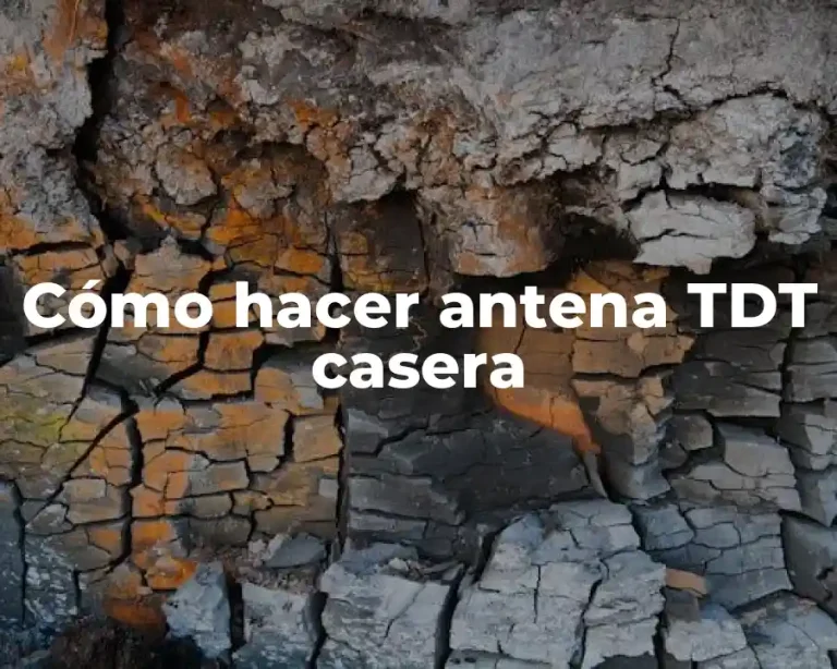 Cómo hacer antena TDT casera