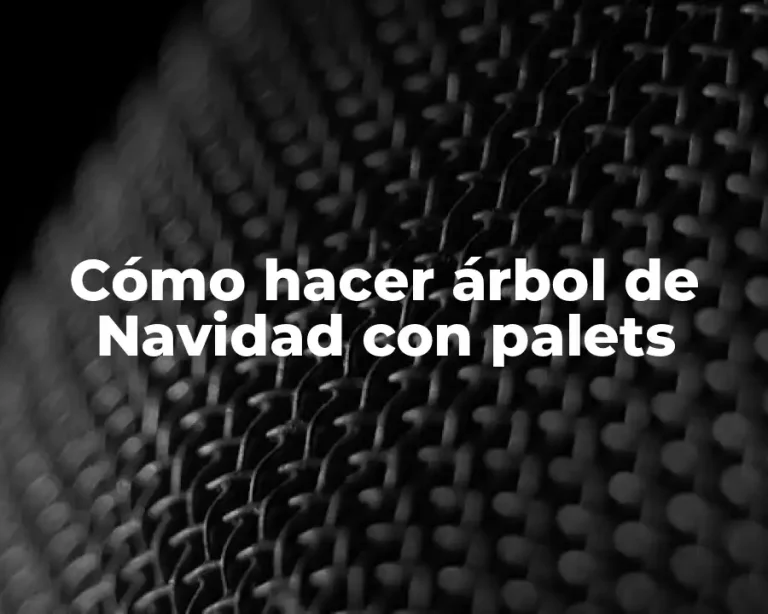 Cómo hacer árbol de Navidad con palets