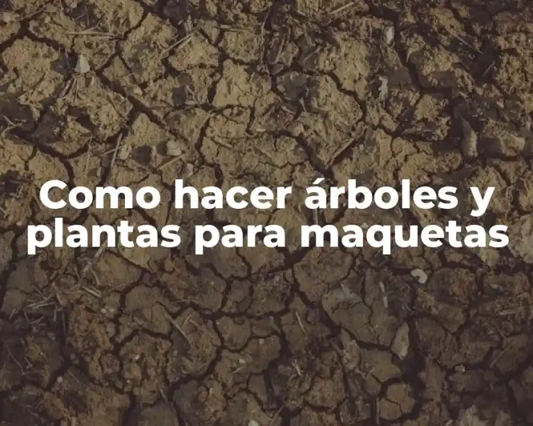 Como hacer árboles y plantas para maquetas