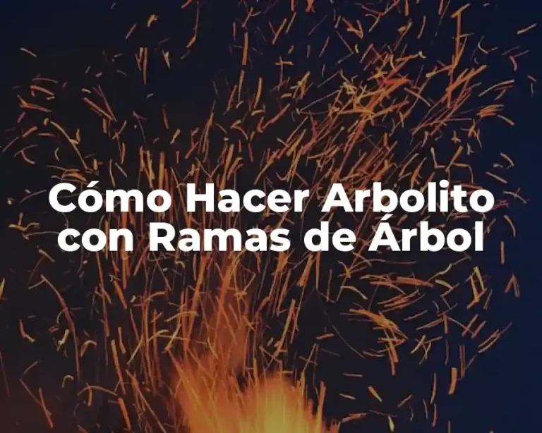 Cómo Hacer Arbolito con Ramas de Árbol