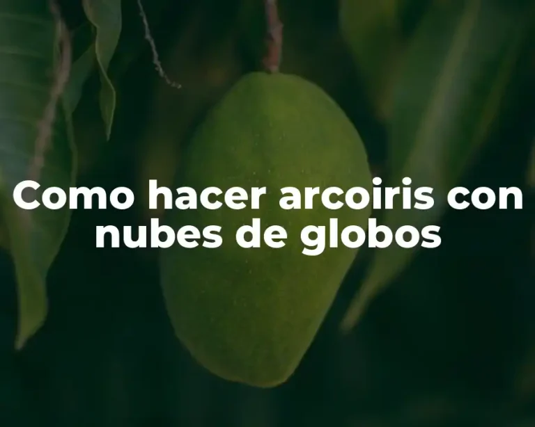 Como hacer arcoiris con nubes de globos