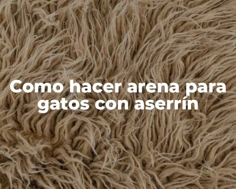Como hacer arena para gatos con aserrín
