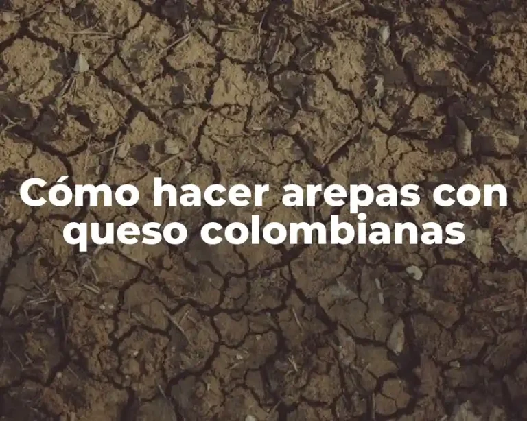 Cómo hacer arepas con queso colombianas