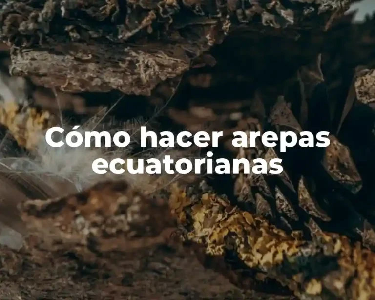 Cómo hacer arepas ecuatorianas