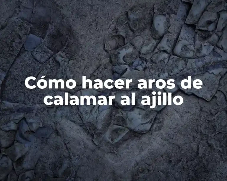 Cómo hacer aros de calamar al ajillo