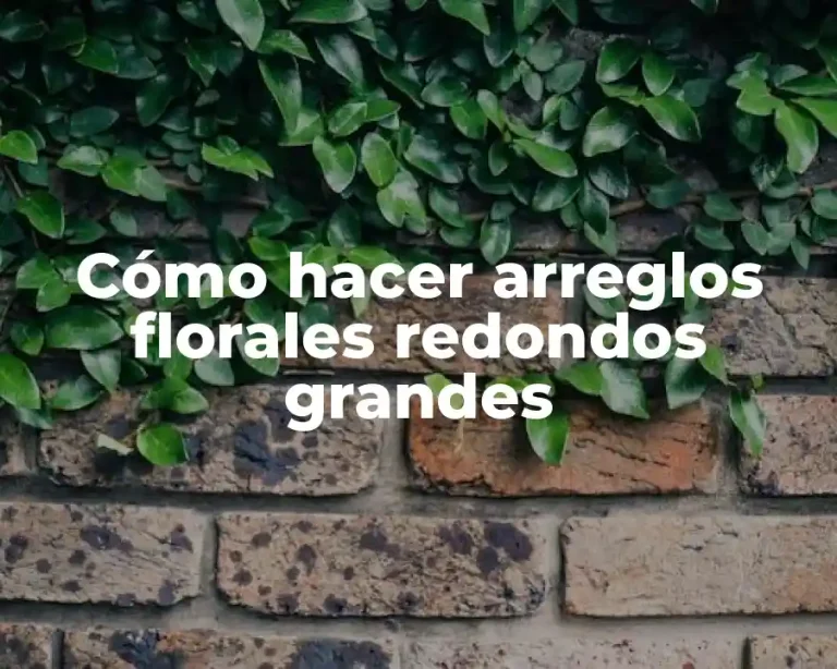 Cómo hacer arreglos florales redondos grandes