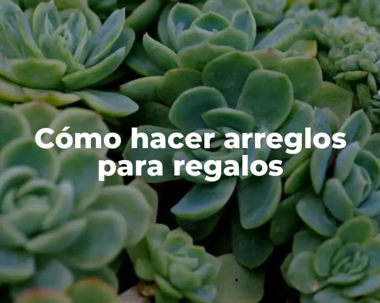 Cómo hacer arreglos para regalos