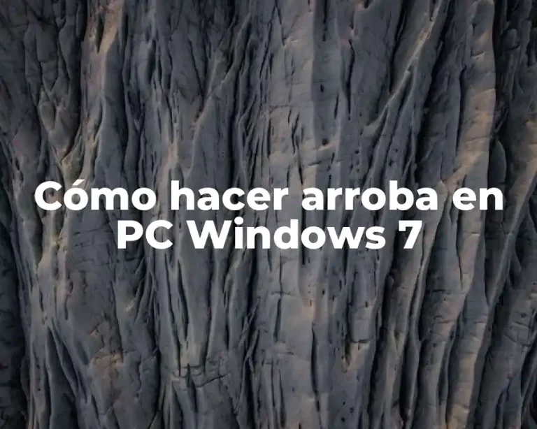 Cómo hacer arroba en PC Windows 7