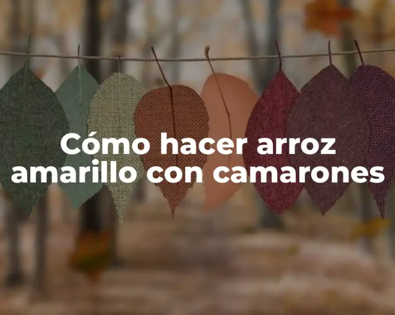 Cómo hacer arroz amarillo con camarones