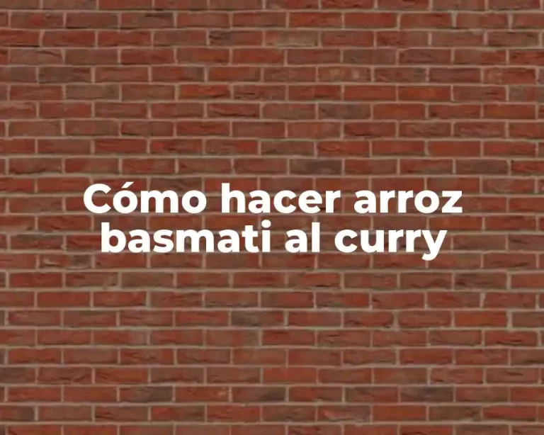 Cómo hacer arroz basmati al curry