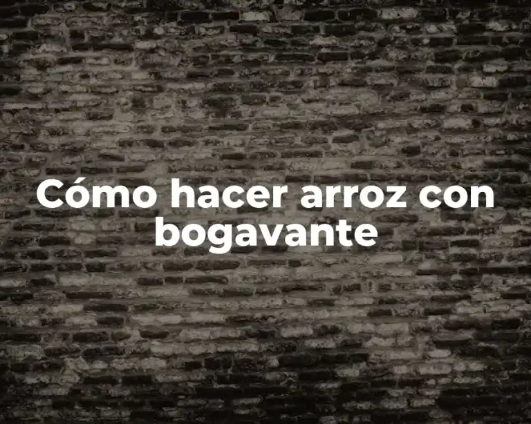 Cómo hacer arroz con bogavante
