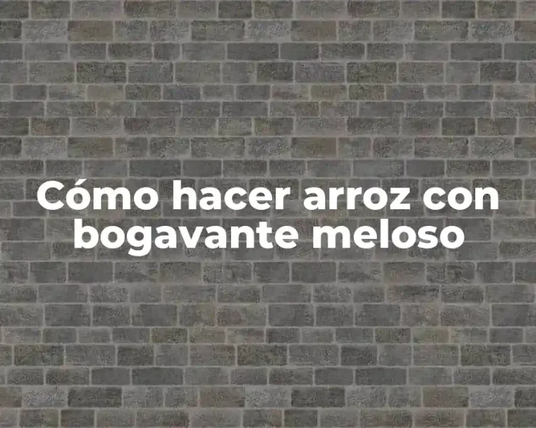 Cómo hacer arroz con bogavante meloso