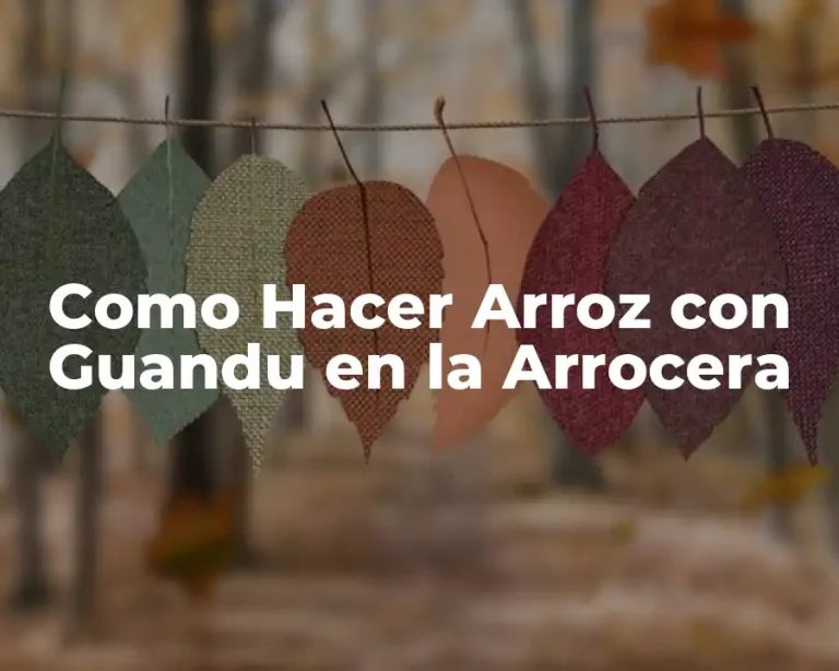 Como Hacer Arroz con Guandu en la Arrocera