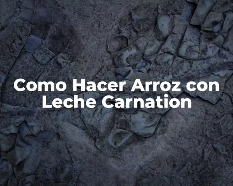 Como Hacer Arroz con Leche Carnation