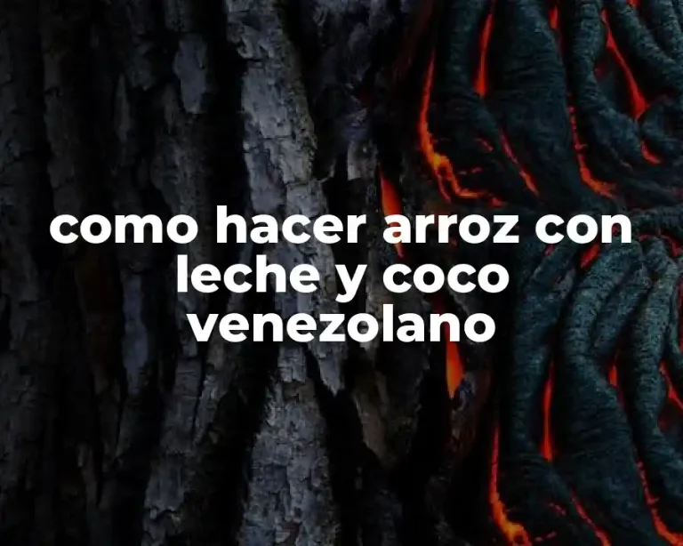 como hacer arroz con leche y coco venezolano