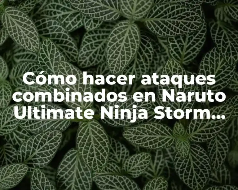 Cómo hacer ataques combinados en Naruto Ultimate Ninja Storm Revolution