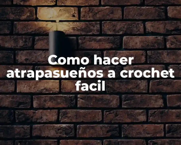 Como hacer atrapasueños a crochet facil