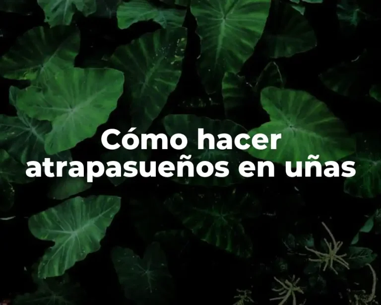 Cómo hacer atrapasueños en uñas