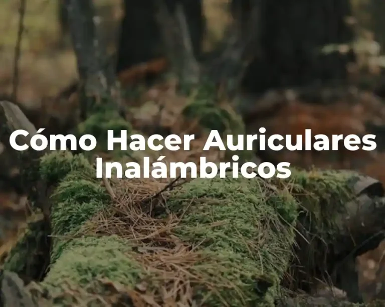 Cómo Hacer Auriculares Inalámbricos