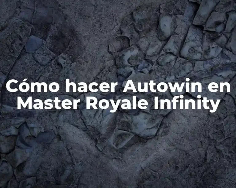 Cómo hacer Autowin en Master Royale Infinity