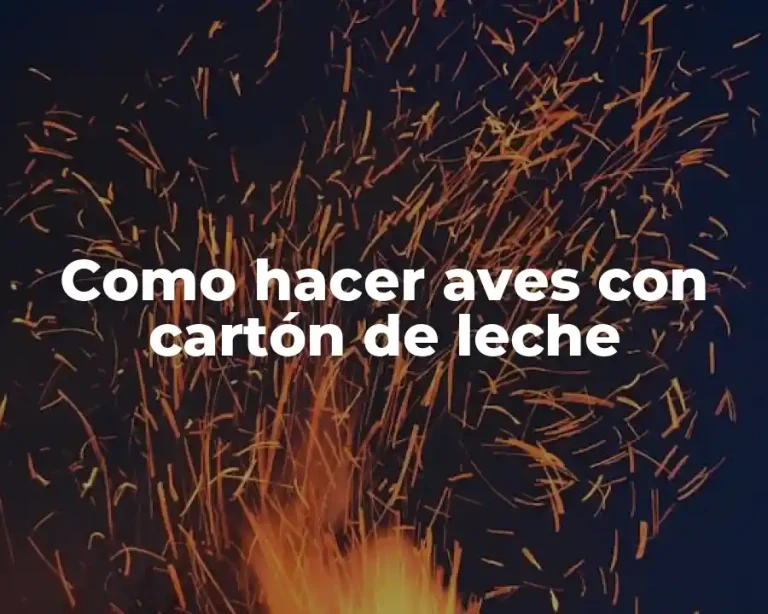 Como hacer aves con cartón de leche